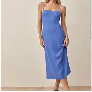 REFORMATION DOVER DRESS DUSK SIZE 10